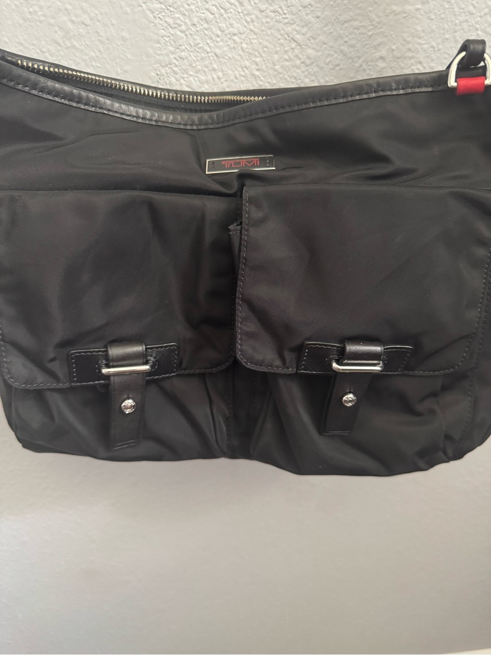 Tumi Black Crossbody Bag with Front Pockets - Picture 3 of 12
